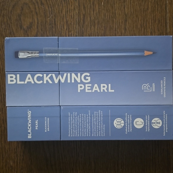 ❤️BUY 2 GET 1 FREE  Blackwing Pearl Blue Pencil,Set of 12,Retail Price$34.95 USD - Picture 16 of 16